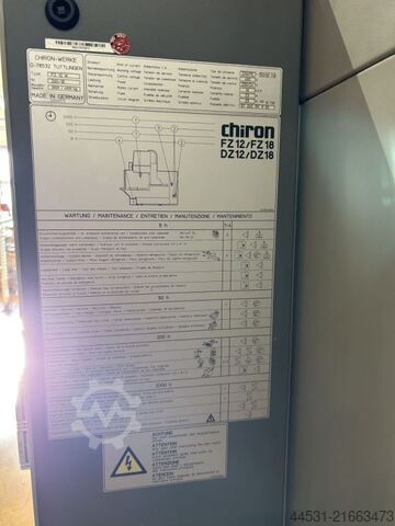 Pionowe centrum obróbcze Chiron FZ 12 W Magnum High Speed