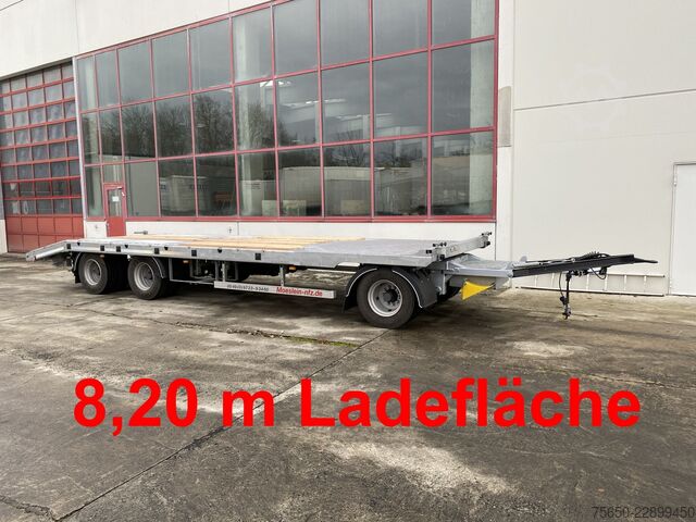 Полуприколка со ниско лежиште Möslein T 3-8,20 P OR  3 Achs Tieflader gerader Ladefläche 8,10 m,Neufahrzeug