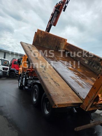 Kipper LKW MERCEDES-BENZ Actros 2641 / 6X4 / Meiller BORDMATIK + Kran