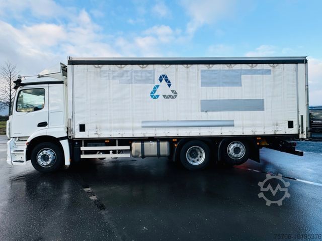 Plattewagen met zeil MERCEDES-BENZ ACTROS 2540 L / AHK / NAVI / SafeServer