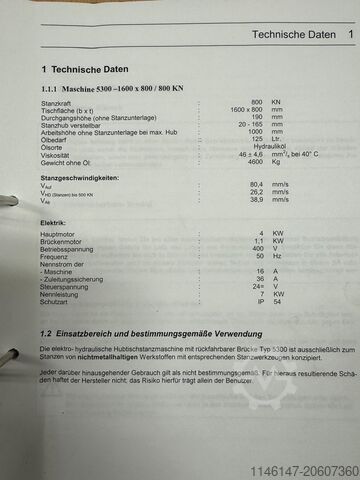 Perforavimo mašina schoen + sandt Brückenstanze