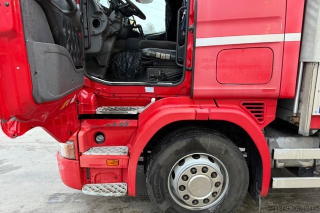 Camión plataforma con toldo SCANIA 164 580 V8 4x2