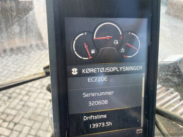 Lánctalpas kotrógép Volvo EC 220 EL 2016 TOPCON 3D GPS