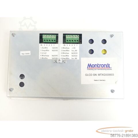 Thành phần  Montronix GLCD Operator Panel SN: MTXG000603 - ! -