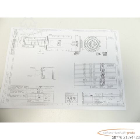 Komponen Weiss 178377 Schleifspindel 21kw / 7000 U/min = 0002    !