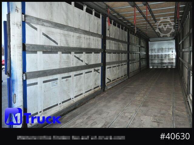 Open semitrailer with tarp SCHMITZ System Trailer, verzinkt,, Getränke VDI 2700, Ladebordwand