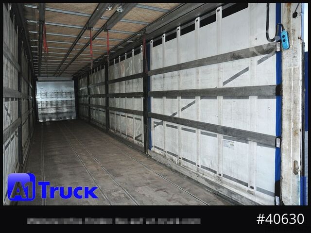 Open semitrailer with tarp SCHMITZ System Trailer, verzinkt,, Getränke VDI 2700, Ladebordwand