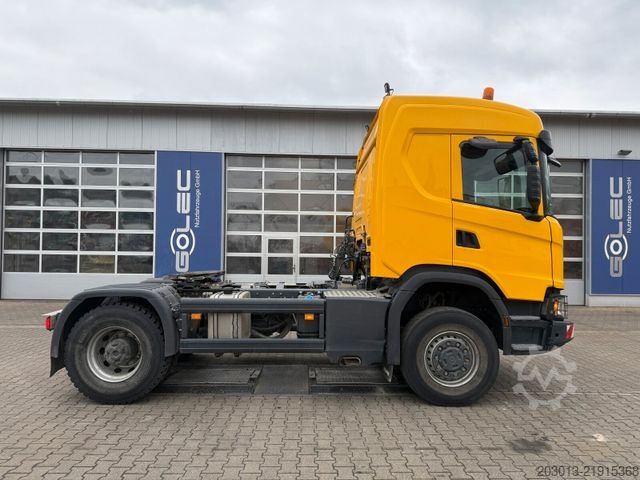 Standardowy ciągnik siodłowy SCANIA 450 XT 4x4 Euro 6 SZM Kipphydraulik Blatt / Luft