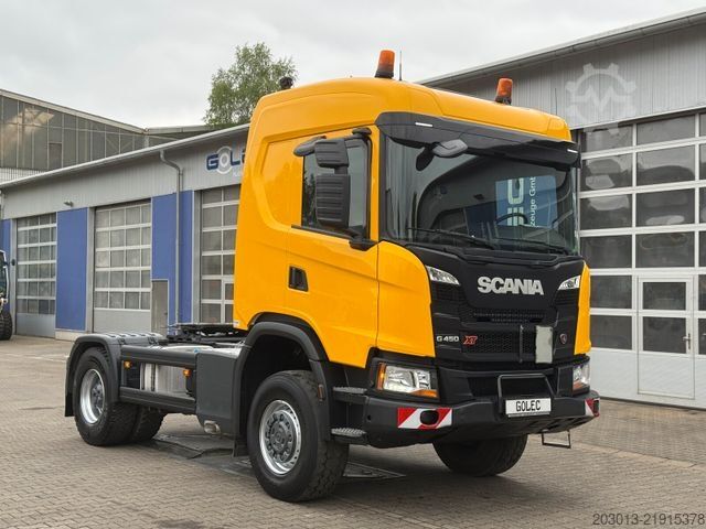 Standardowy ciągnik siodłowy SCANIA 450 XT 4x4 Euro 6 SZM Kipphydraulik Blatt / Luft