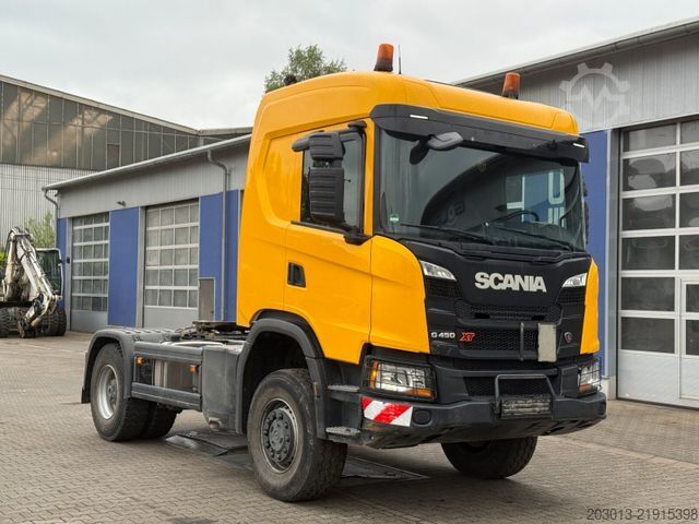 Standardowy ciągnik siodłowy SCANIA 450 XT 4x4 Euro 6 SZM Kipphydraulik Blatt / Luft