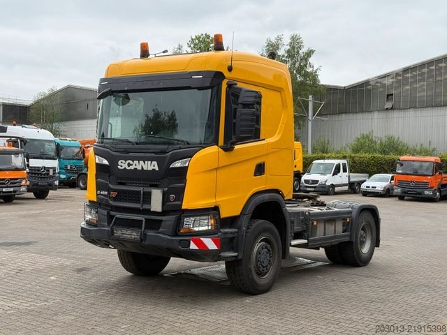 Standardowy ciągnik siodłowy SCANIA 450 XT 4x4 Euro 6 SZM Kipphydraulik Blatt / Luft