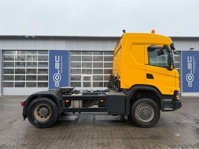 Standardowy ciągnik siodłowy SCANIA 450 XT 4x4 Euro 6 SZM Kipphydraulik Blatt / Luft