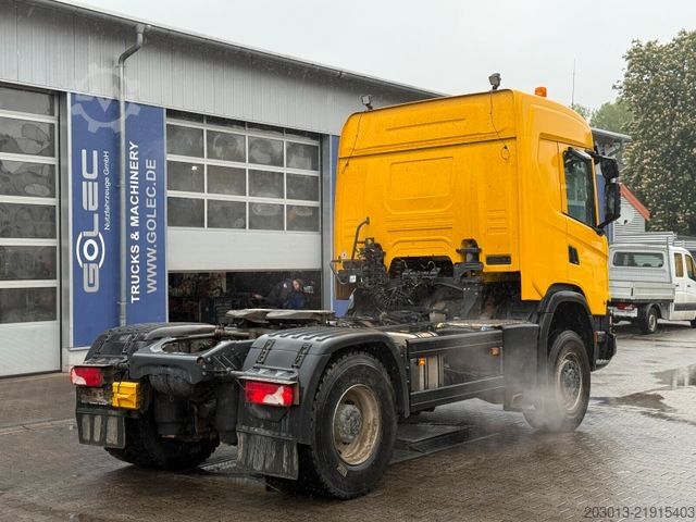 Standardowy ciągnik siodłowy SCANIA 450 XT 4x4 Euro 6 SZM Kipphydraulik Blatt / Luft