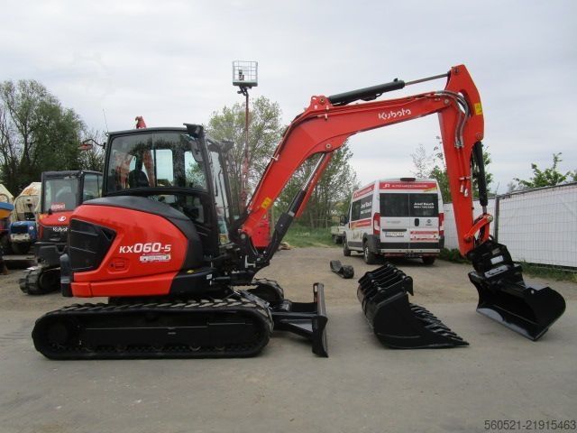 迷你挖掘机 Kubota KX 060-5 - 5,6 Ton.- Powertilt + hydraul. Schnellw