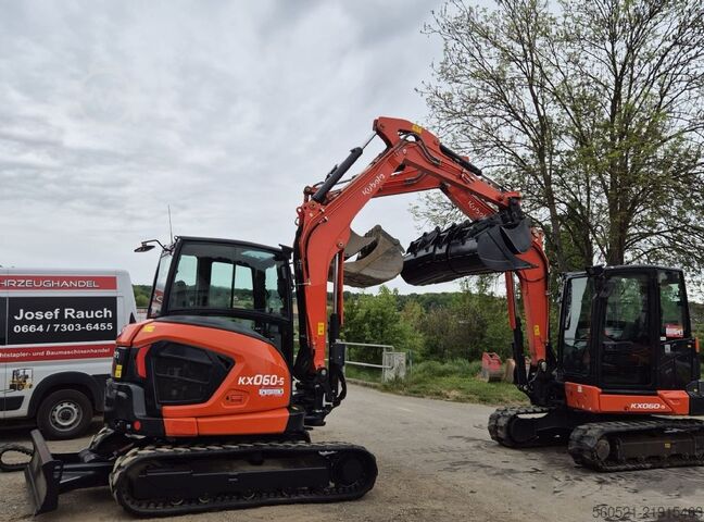 迷你挖掘机 Kubota KX 060-5 - 5,6 Ton.- Powertilt + hydraul. Schnellw