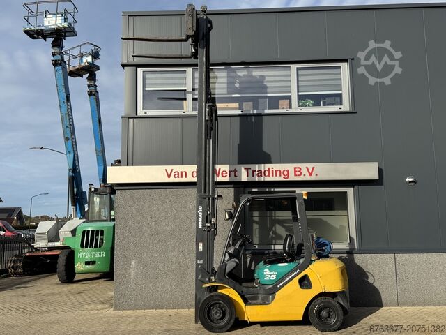 Komatsu FG25HT-16R Triplex 470 Free Lift / Sideshift / Fork Positioner LPG 2008 KOMATSU FG25HT-16R Triplo 470 Freelift / Sideshift / Vorkversteller LPG 2008