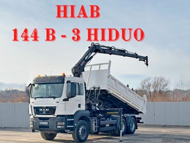 Kiepwagen MAN TGS 26.400 * HIAB 144 B - 3 HIDUO + FUNK * 6x4