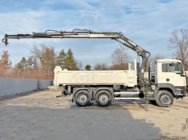 Kiepwagen MAN TGS 26.400 * HIAB 144 B - 3 HIDUO + FUNK * 6x4