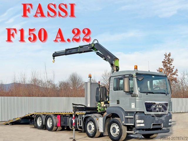 Takelwagen MAN TGS 35.360 * FASSI F150 A.22 + FUNK* TOPZUSTAND