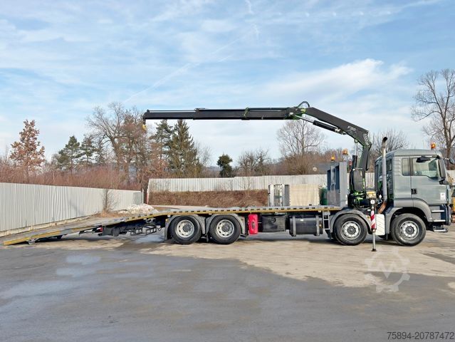 Takelwagen MAN TGS 35.360 * FASSI F150 A.22 + FUNK* TOPZUSTAND