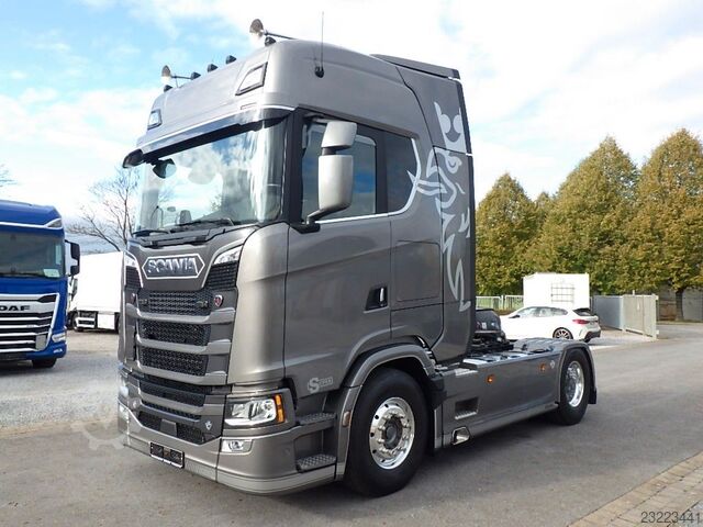 Standaard trekker SCANIA S 590 NB New/Ret/PTO/2xTank/Vollluft/Alcoa/Leder