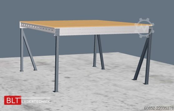 存储平台 5x5m Lagerbühne , Belastung : 500kg/qm Unterkante: 2,5m , ca. 25qm Systembühne