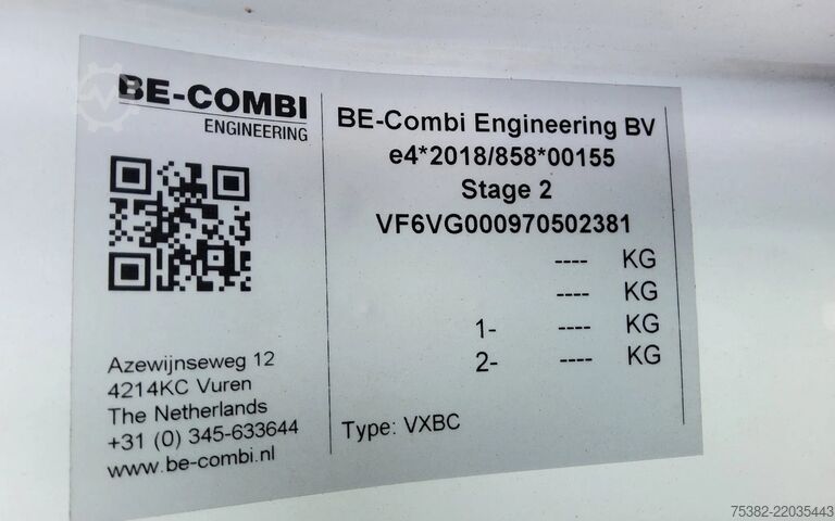 Suitcase Renault Master 165.35 - VTV-98-F & OT-79-TP - BE COMBI ...