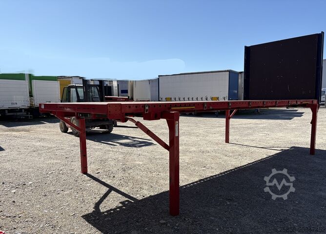 Swap body with flatbed Krone 7,45m BDF Baustoff Multilockrahmen