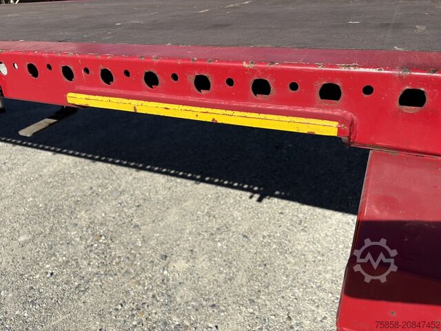 Swap body with flatbed Krone 7,45m BDF Baustoff Multilockrahmen