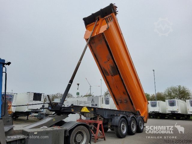 Tipper semitrailer Meiller Kipper Stahlrundmulde 28m³