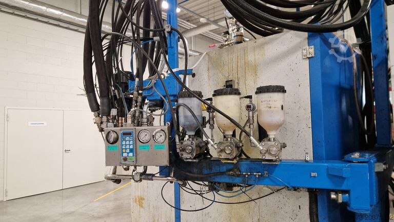 Poliuretāna apstrādes iekārta Hennecke ELASTOLINE F elastomer casting machine