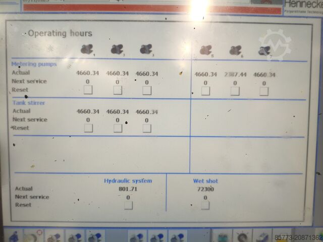 Poliuretāna apstrādes iekārta Hennecke ELASTOLINE F elastomer casting machine