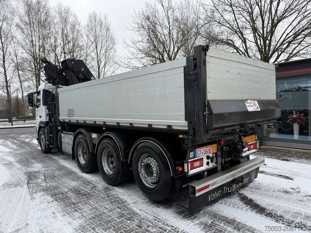 Kipper LKW Volvo FM410 8X4 Kipper mit Kran HIAB 244-5