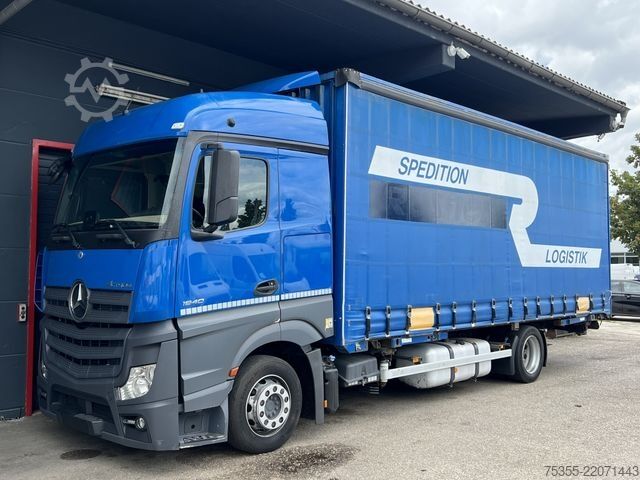 Camión plataforma con toldo MERCEDES-BENZ Actros 1840 Klima Retarder Jumbo Mega 7,7m AHK