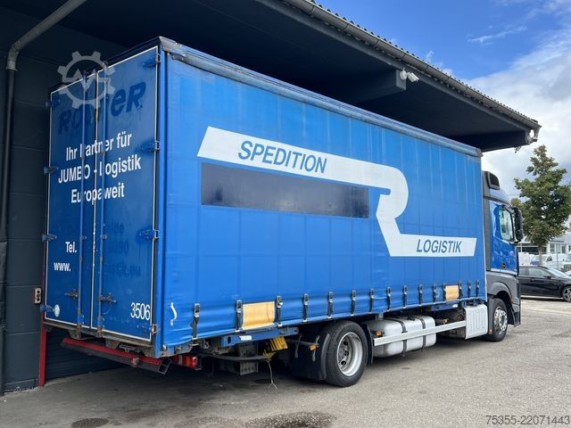 Camión plataforma con toldo MERCEDES-BENZ Actros 1840 Klima Retarder Jumbo Mega 7,7m AHK