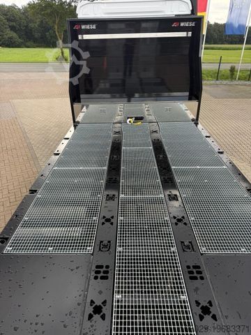 Kamion za prevoz automobila MERCEDES-BENZ Actros mit Rampen, Maschinentransporter