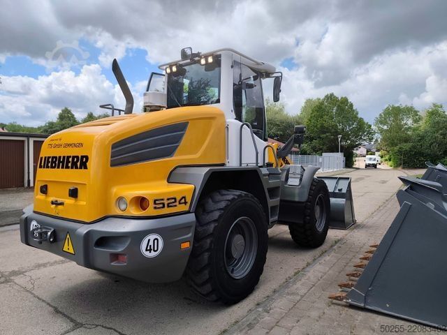 Kerekes rakodó LIEBHERR L 524 kein 514 538 TipTop sehr gute Ausstattung