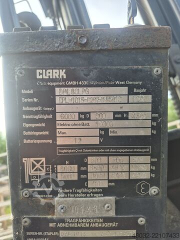 περονοφόρο ανυψωτικό Clark DPL 60 LPG