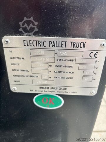 Електрични палетари HC (Hangcha) CBD15-A2MC1