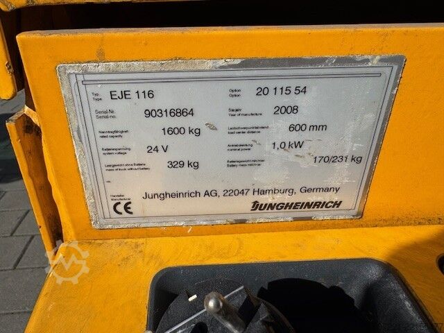 电动托盘搬运车 Jungheinrich EJE 116  res HP