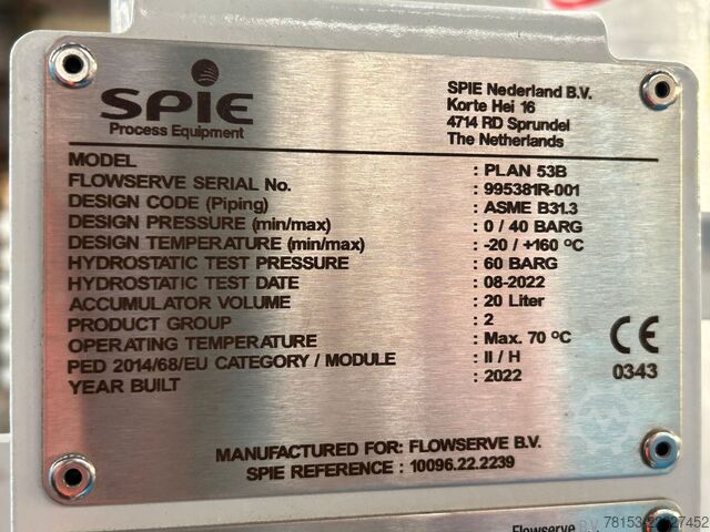 Bomba sin usar Flowserve ECPJ 50-125-R VS4