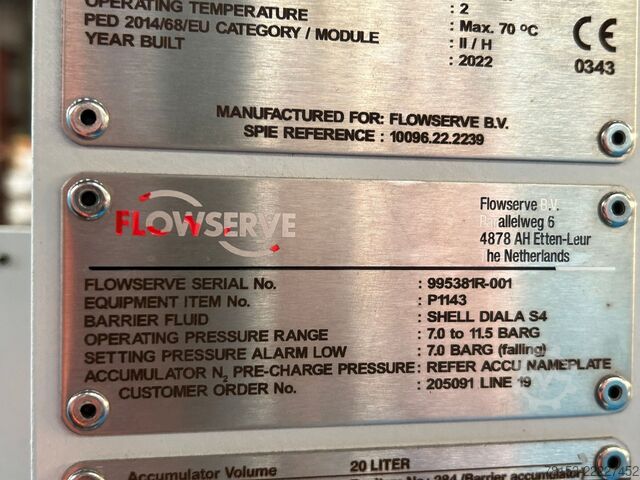 Bomba sin usar Flowserve ECPJ 50-125-R VS4