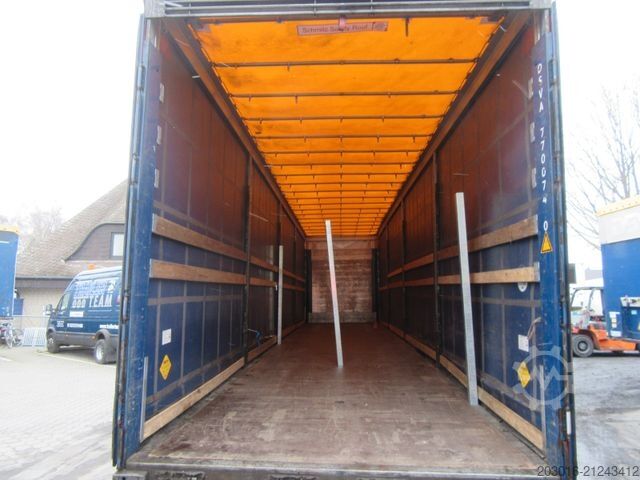 Open semitrailer with tarp SCHMITZ CARGOBULL Mega Varios 80% Bremse / 60% Reifen