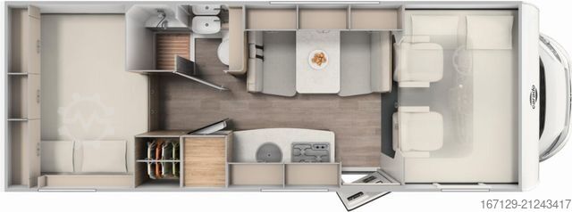 Alcove camper CARADO pro A 464