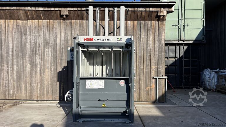 베일 프레스, 의류 프레스, 섬유 프레스, 프레스 HSM V-Press 1160 Plus 2015