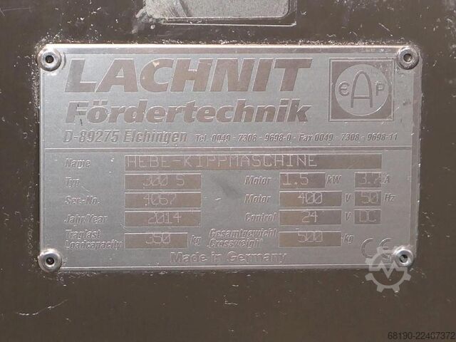 Mobil standart araç kaldırıcı Lachnit 300S