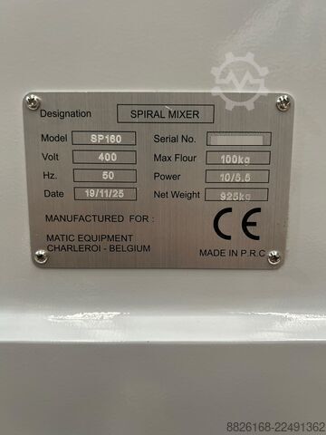 Spiral mixer MATIC SP160