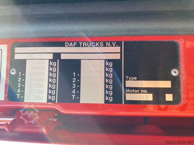 Standard-SZM DAF XF 480 H4KN3 / SC / 8x2 / 20FT Container chassi...