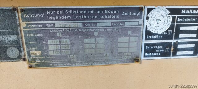 Torņa celtnis Liebherr Turmdrehkran Form 32K/45