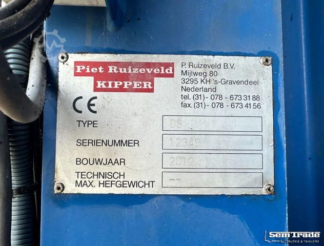 Trailer LAG M-3-24 + PIET RUIZEVELD DS LIFT AXLE 72.000 KM S